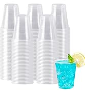 SIUQ 300 Pack 12 oz Plastic Cups, Clear Disposable Cups, Cold Party Drinking Cups, Clear Plastic ...