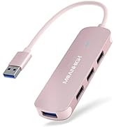 MEANHIGH USB Hub 4-Port for Laptop USB 3.0, USB 2.0 Multiple USB Port Expander Dongle for MacBook...