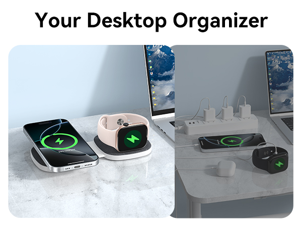 Flodable 2 in 1 Mag-Safe Wireless Charger for iPhone