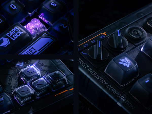 Mechanical Keyboard Hot-Swappable Kailh Switches RGB Backlight Programmable Windows Android