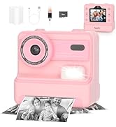 Mafiti Kids Camera Instant Print,1080P Instant Camera for Kids,Selfie Digital Camera with 2.4 Inc...