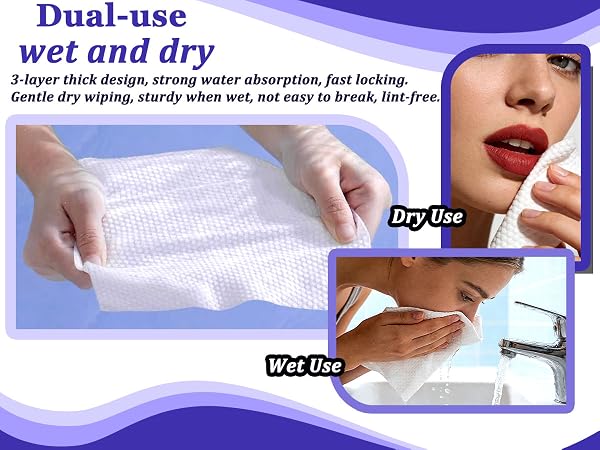 clean towels for face