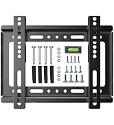 GLWIXY Fixed TV Wall Mount Bracket for Most 14~42 inch 4K LED LCD TVs &amp; Monitor, Small Low Profil...