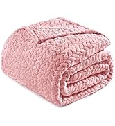 Exclusivo Mezcla Fleece King Size Blanket for Bed, 90x104 Inches Soft Cozy Jacquard Flannel Blank...