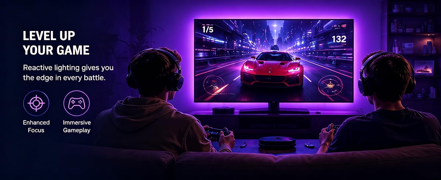 Level up your game with reactive backlighting. Enhanced focus and immersive play, every match.