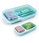 AIDIMMING Extra Large Double Soap Dish with Lid, Self Draining Soap Holder and Saver for Bathroom...