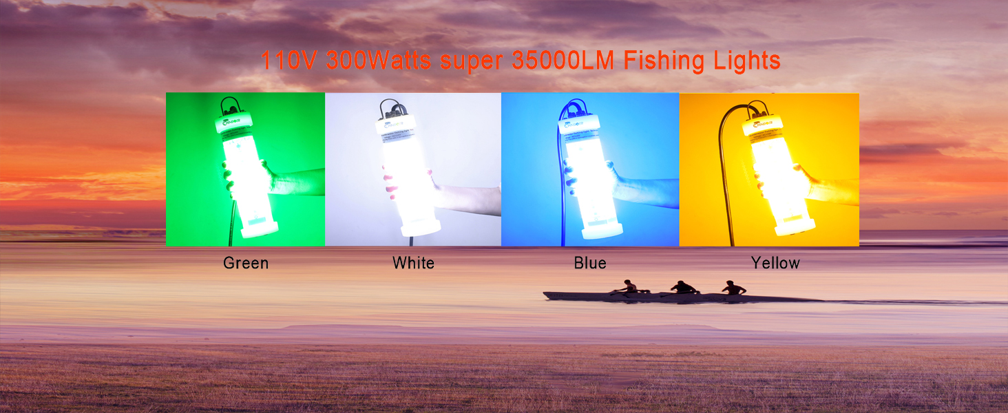 110V 300W Underwater Fishing Lights