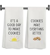 WARDOS Cookie Baking Kitchen Towels, Gifts for Cookie Bakers Decorative Hand Towels for Kitchen B...