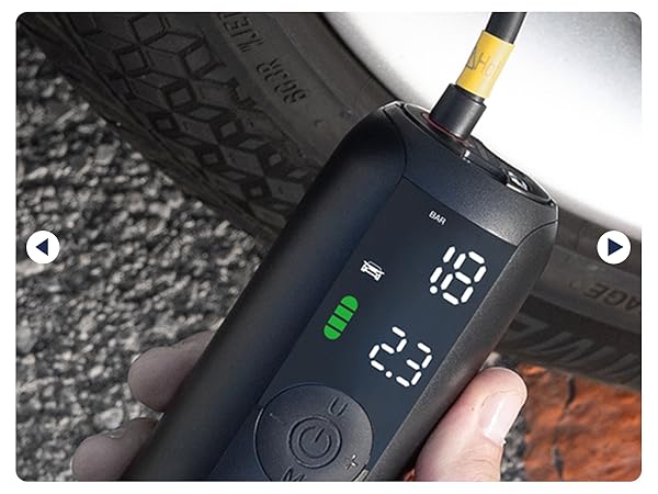 Tire Inflator Portable Air Compressor, Electric Bike Tire Pump