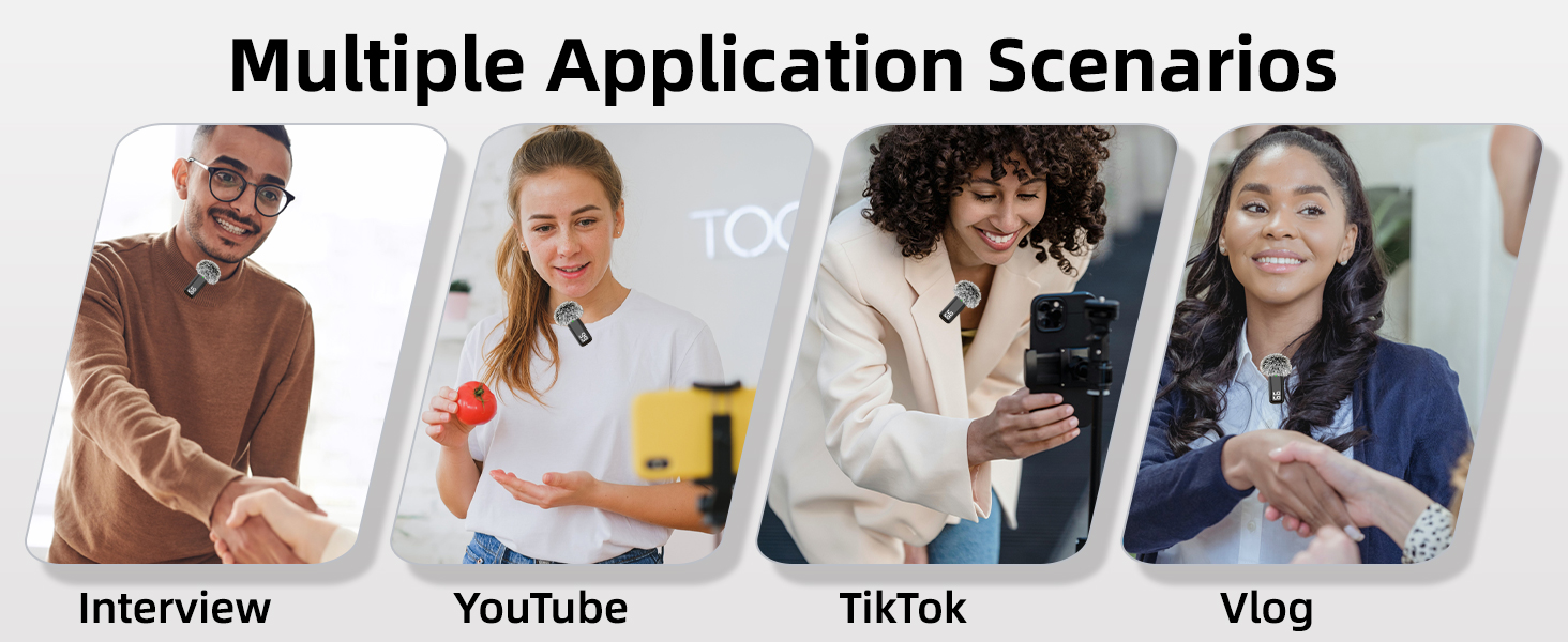 Phone Microphone for Vlogging YouTube TikTok Interview