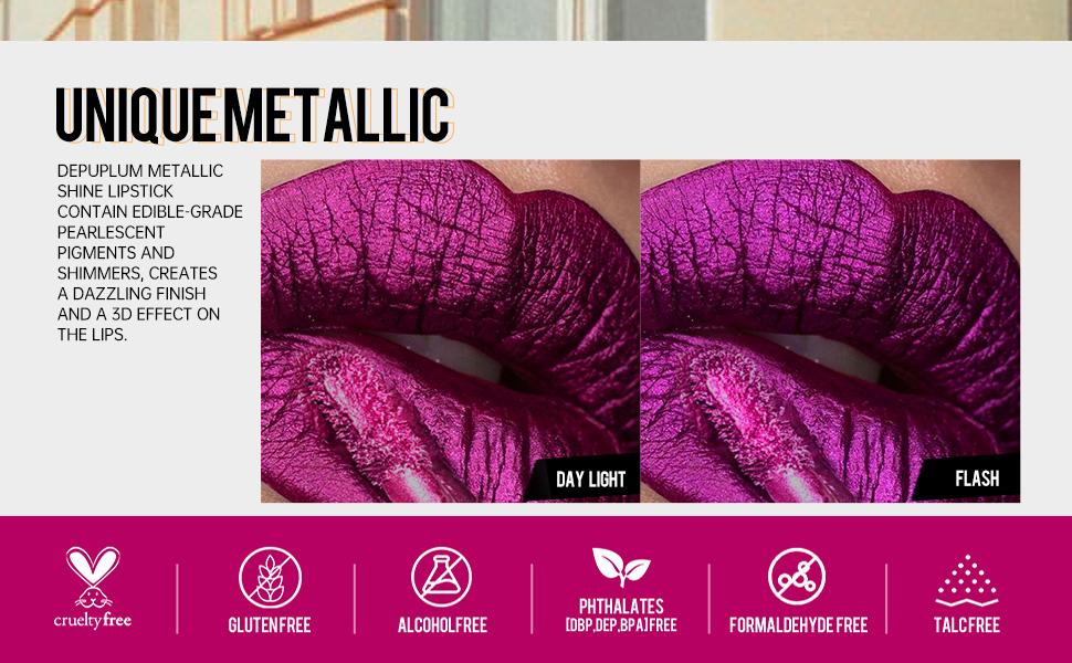 metallic lip stick