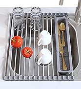 roll up dish drying rack over the sink