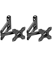 WALI TV Wall Mount Full Motion 15 inch Extension Arm Tilt Swivel for Most 13 to 32 inch LED TV Fl...