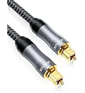 VANAUX Digital Optical Audio Cable,Toslink Cable[PMMA Fiber Optic, Full Metal Casing, Braided Jac...