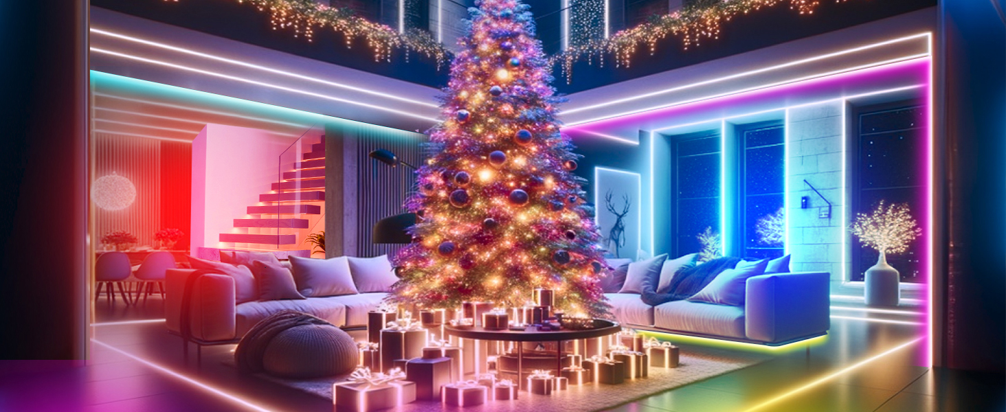 Christmas Outdoor Led Strip Lights Waterproof
