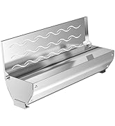 Skyflame Stainless Steel Wood Chip Smoker Box, BBQ Meat Smoking with Wavy Vent and Hinged Lid, La...