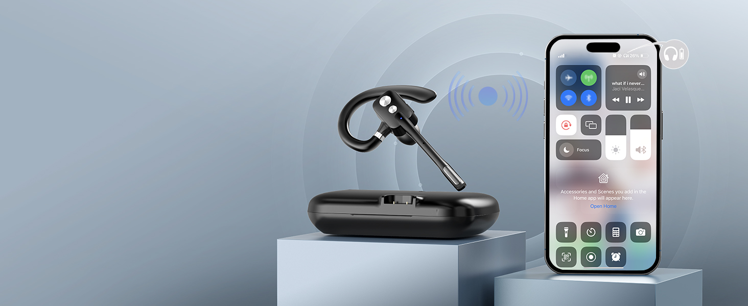 Bluetooth headset battery level