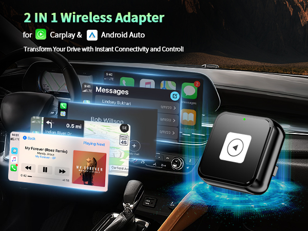 Wireless CarPlay &amp; Android Auto Adapter