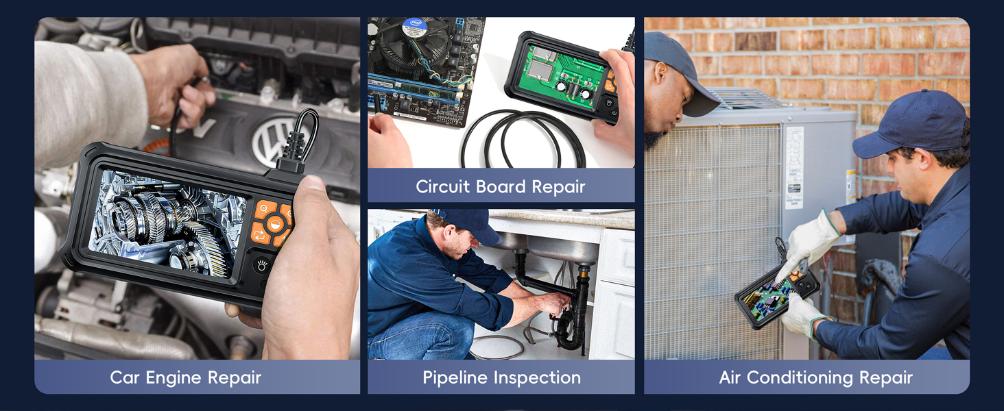 borescope camera with light