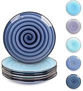 Selamica Ceramic Dessert Plates Set of 6, Small Salad Plates 6 Inch Appetizer Plates for Kitchen,...