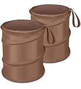 Kincown Car Trash Can, 2 Packs Mini Collapsible Car Trash Bin for Front Back Seat, Pop up Car Gar...
