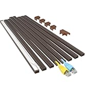 Yecaye Cord Hider, 113in Cord Covers for Wires on Wall, One-Cord Cord Organizer, Easy Install Cab...