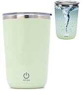 daasigwaa Rechargeable Self Stirring Mug - Magnetic Electric Auto Mixing Stainless Steel Cup for ...