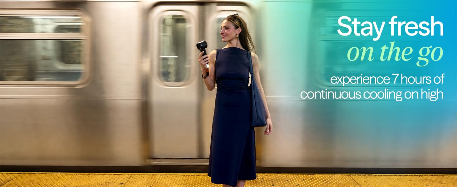 stay fresh on the go, experience 7 hours of continuous cooling on high