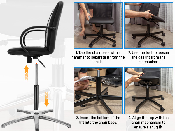 office chair gas lift cylinder replacement