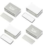 Jiayi 4 Pack Magnetic Cabinet Catches Adhesive Door Magnets Kitchen Stainless Steel Magnetic Door...