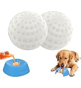 Yipetor Dog Lick Ball for Slow Feeder Bowls, Entertained Ball-in Liquid Treat Bone Broth Dog Bowl...