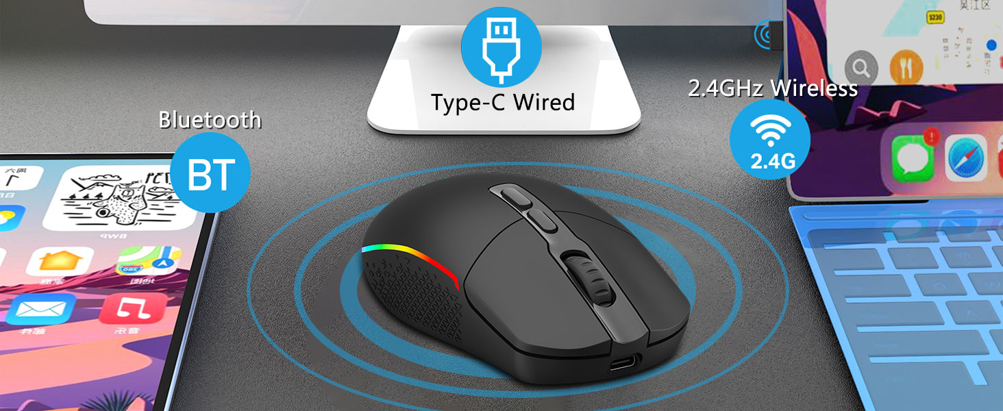 Tri-Mode Wireless Gaming Mouse