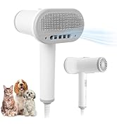 KUUBIA Pet Hair Dryer | 2-in-1 Pet Dryer with Slicker Brush | Dog Hair Dryer | Cat Dryer | Dog Bl...