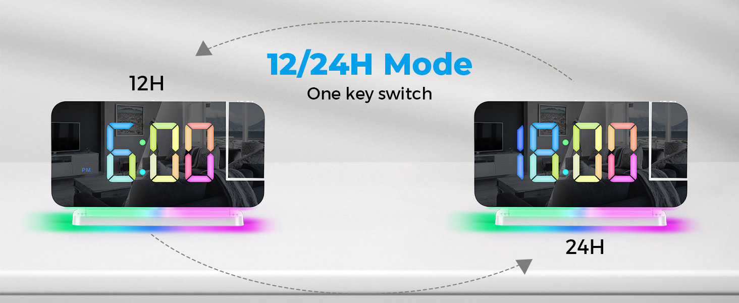 projection alarm clock for bedroom