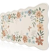 HAOCOO Floral Desk Mat, Cute Desk Pad Mat, Waterproof &amp; Non-Slip Desk Mat for Keyboard and Mouse,...