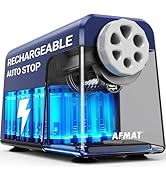 AFMAT PSD1 6-Hole Electric Pencil Sharpener, Heavy Duty Classroom Pencil Sharpener for 6-11mm Pen...