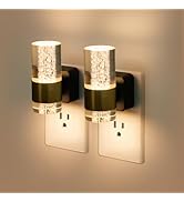 LYHKOVANPRO LED Night Light, Dimmable Night Lights Plug into Wall, 2 Pack with 0-100 LM Adjustabl...
