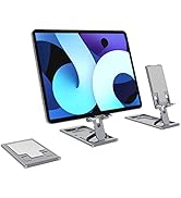 KABCON Tablet Stand,Portable iPad Stand,Universal Multi-Angle Height Adjustable Foldable Stand Ho...