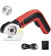 KITLUCK Cordless Electric Scissors, 4V Rechargeable Cardboard Box Cutter, Lighting Electric Box C...