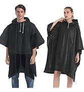 Rain Coats for Adults Man and Women- 2 Pack Waterproof Rain Ponchos Jacket with Hooded