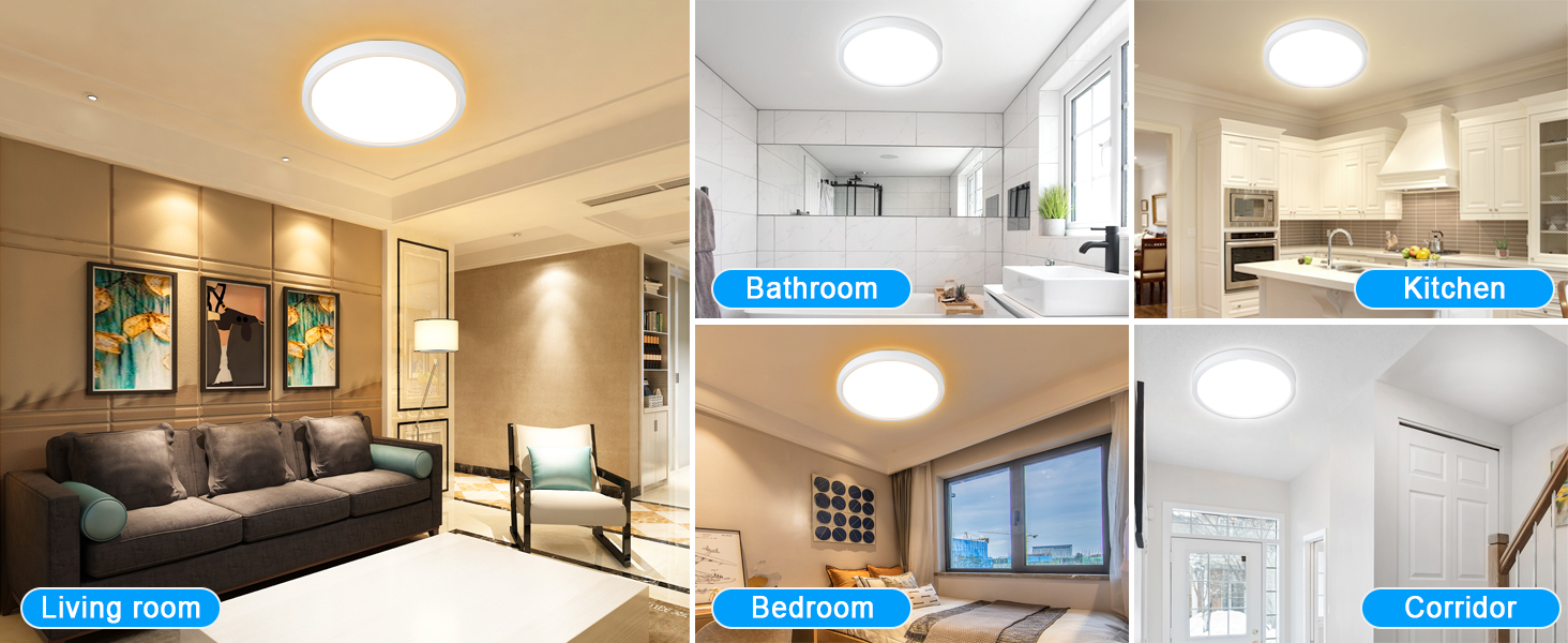 Suitable for all living areas, bedroom, kitchen, dining room and small living room