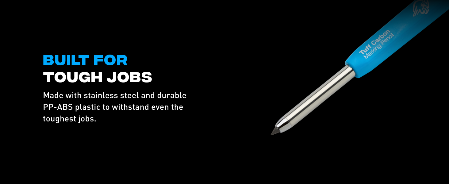 Made with stainless steel and strong ABS-SS, tough enough for the harshest jobs