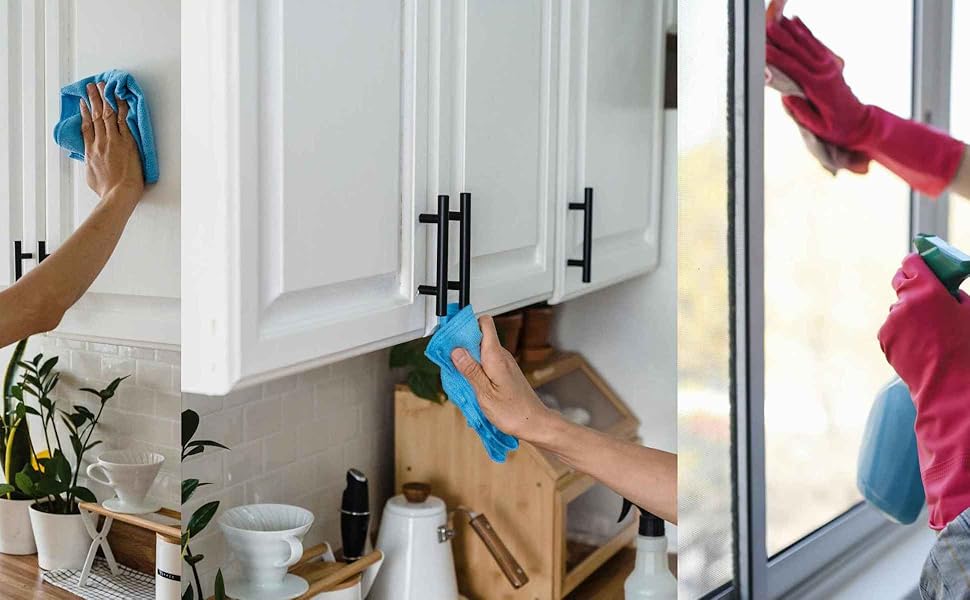 Microfiber Cleaning Cloth for Household, Premium Microfiber Towels for Cars