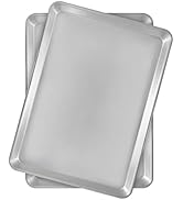 Fat Daddio's Natural Aluminum Half Sheet Pan, 2-Pack