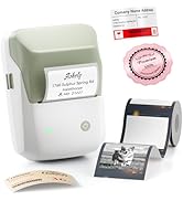 NIIMBOT B1 Pro Label Maker with 1 Roll Label, 300 DPI HD Bluetooth Thermal Label Printer for Home...