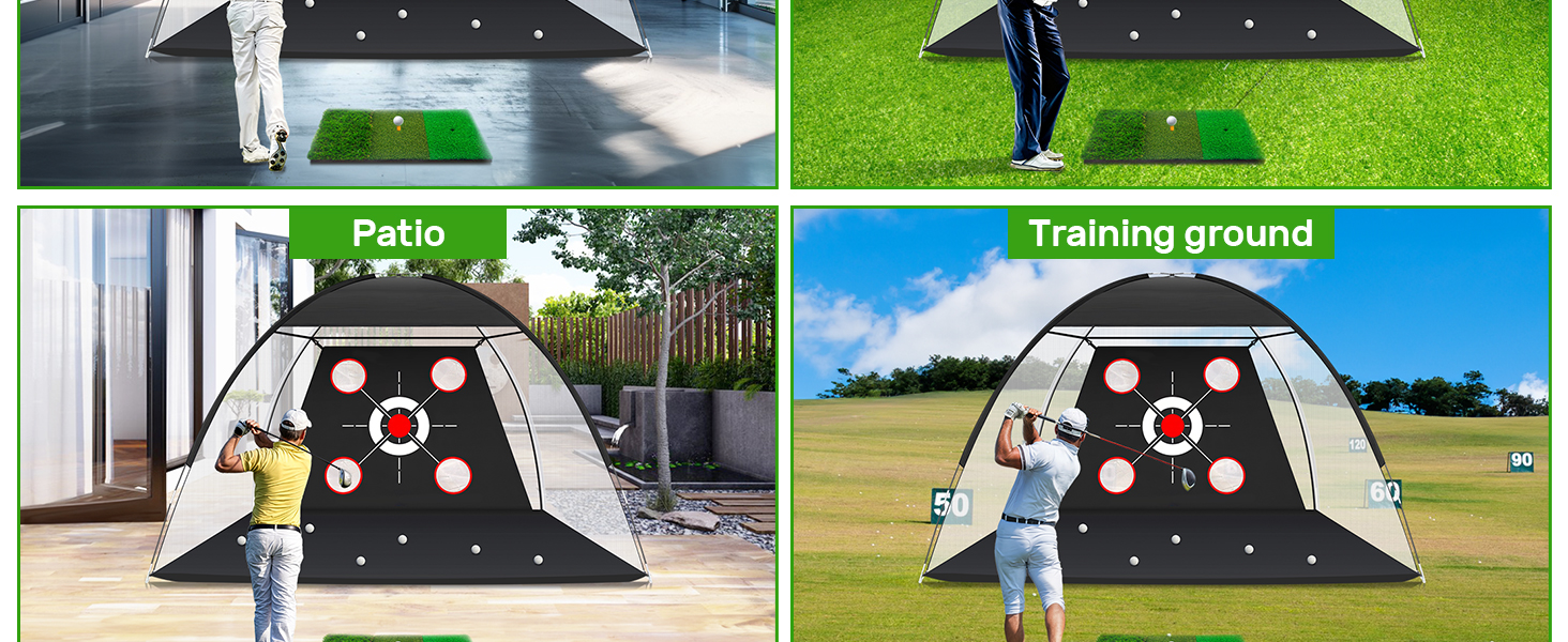 Golf Hitting Aid Nets Chipping Training Swing,Gifts for Men Dad Him and Golfer
