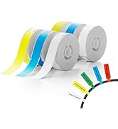 NIIMBOT 6 Rolls Cable Labels Maker Tape for D11/D110/D101 Label Maker, 0.49'' x 4.29'' -65 Tapes/...