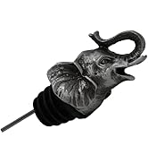 Happy Hour Elephant Wine Pourer, Standard, Pewter