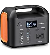 Portable Power Station, 300W (600W Peak) 299Wh LiFePO4 Solar Generator Pure Sine Wave 110V AC Car...