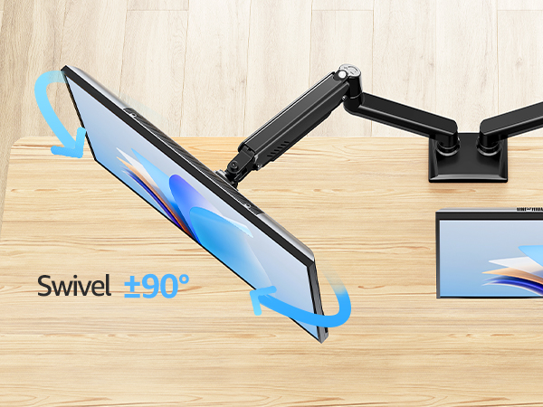 dual monitor arm